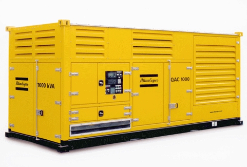 На постоянную работу Atlas Copco QAC 1000 (800 кВт)