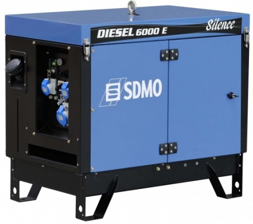 На постоянную работу SDMO DIESEL 6000 E SILENCE AVR